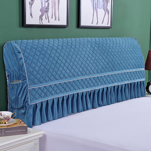 加厚床头套罩全包现代简约夹棉网红同款北欧风格可拆洗床头罩软包