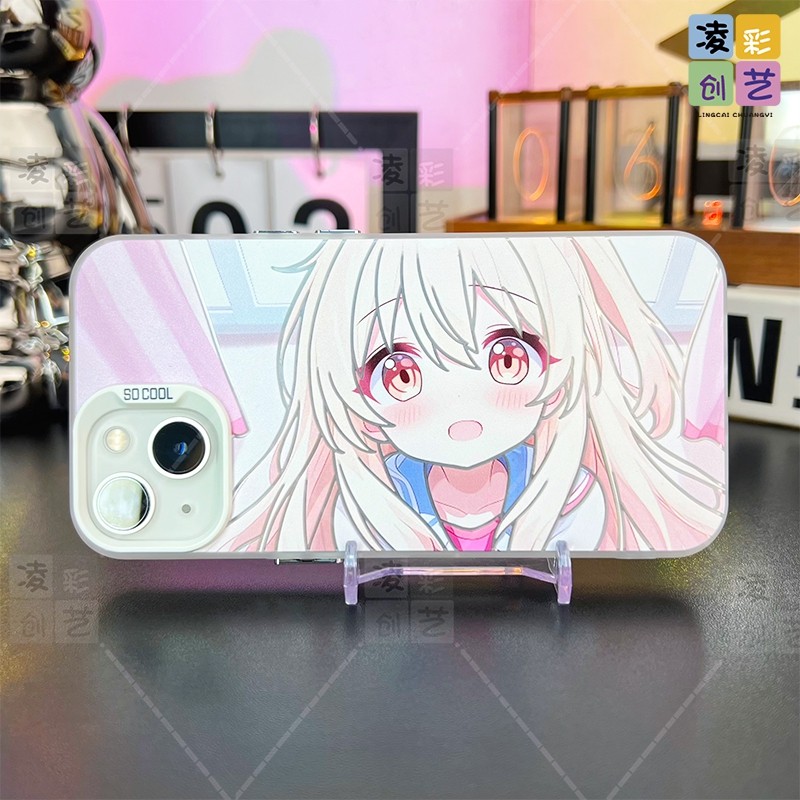凌彩创艺二次元绪山真寻手机壳适用苹果15pro荣耀华为vivoiqooz9Turbo小米14一加ace2红米k70至尊版IMD彩银壳