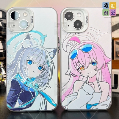 凌彩创艺蔚蓝档案砂狼白子手机壳适用苹果17promax华为vivoiqoo13小米17一加ace5pro红米k80至尊IMD彩银壳