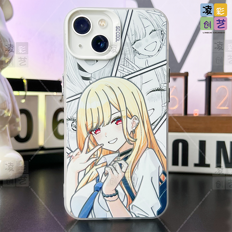 凌彩创艺动漫喜多川海梦手机壳适用苹果16promax华为vivoiqooneo10pro+小米15pro一加13T红米70至尊IMD彩银壳