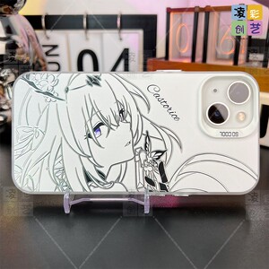 凌彩创艺星穹铁道线稿遐蝶手机壳适用苹果17promax华为vivoiqoo15小米17promax一加13T红米k80至尊IMD彩银壳