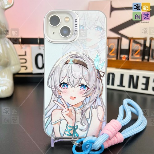 凌彩创艺适用于苹果14promax手机壳小米14oppo华为vivoiqoo12红米k70一加ace3游戏星穹铁道比耶流萤IMD透银壳