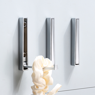 隐形折叠挂钩进门玄关挂衣钩格栅衣帽钩打孔固定浴室鞋柜墙壁壁挂