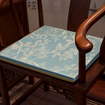 中式沙发实木防滑茶桌椅子坐垫