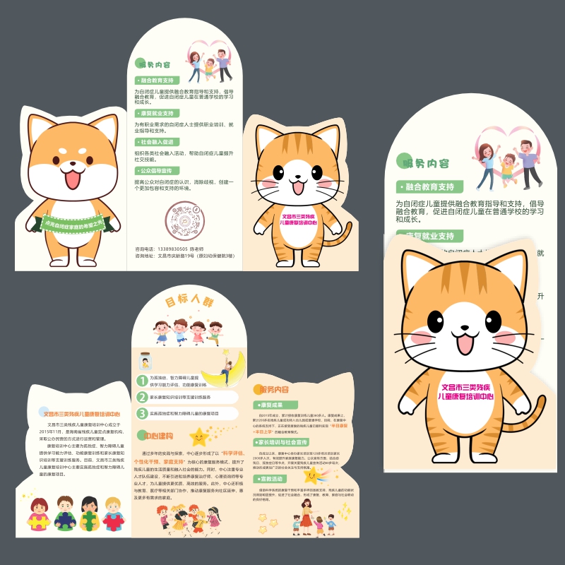 原创设计特殊病复康招生宣传手册