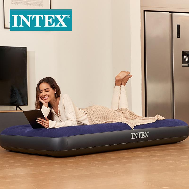 INTEX充气床垫家用单人双人加厚懒人气垫户外便携午休折叠气垫床