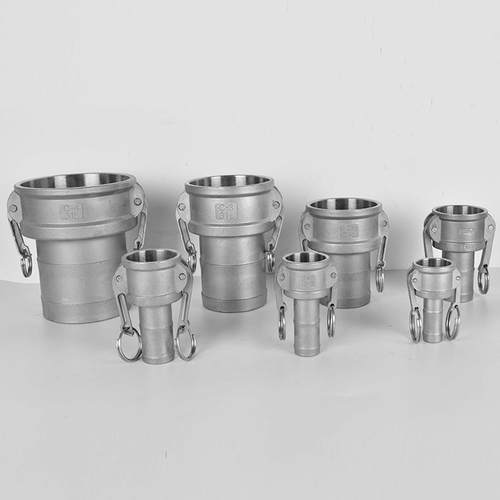 不锈钢快速接头扳把C型201304阴端插皮管宝塔形竹节母头