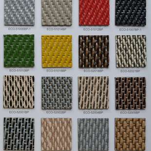 pvc编织艺术地板静音防水阻燃弹性卷材地板(乙烯基编织地毯)