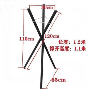 开业花篮盆架假花花木质三角花店落地三叉插鲜花架子花架三脚架代