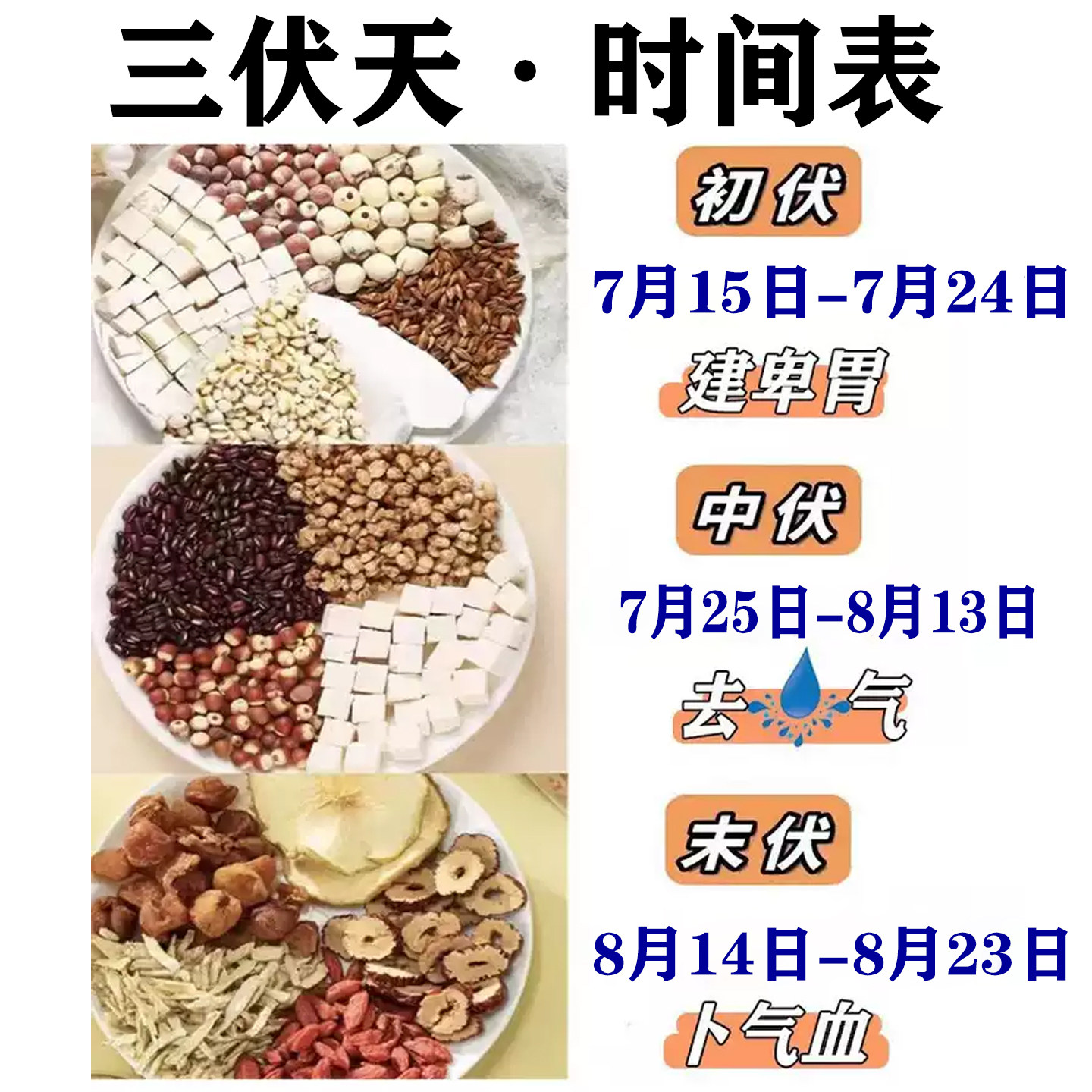 三伏汤养生汤包健啤胃湿气三伏天养脾胃茶成人儿童泡水煮水