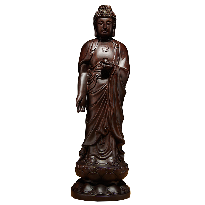 黑檀木雕刻大日如来佛祖工艺品