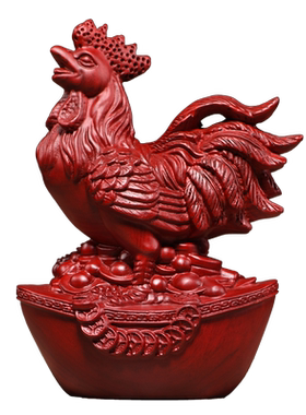 十二生肖客厅摆件花梨吉祥物祝福