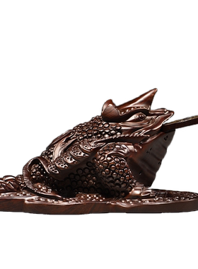 黑檀木雕金蟾摆件蟾蜍工艺礼品