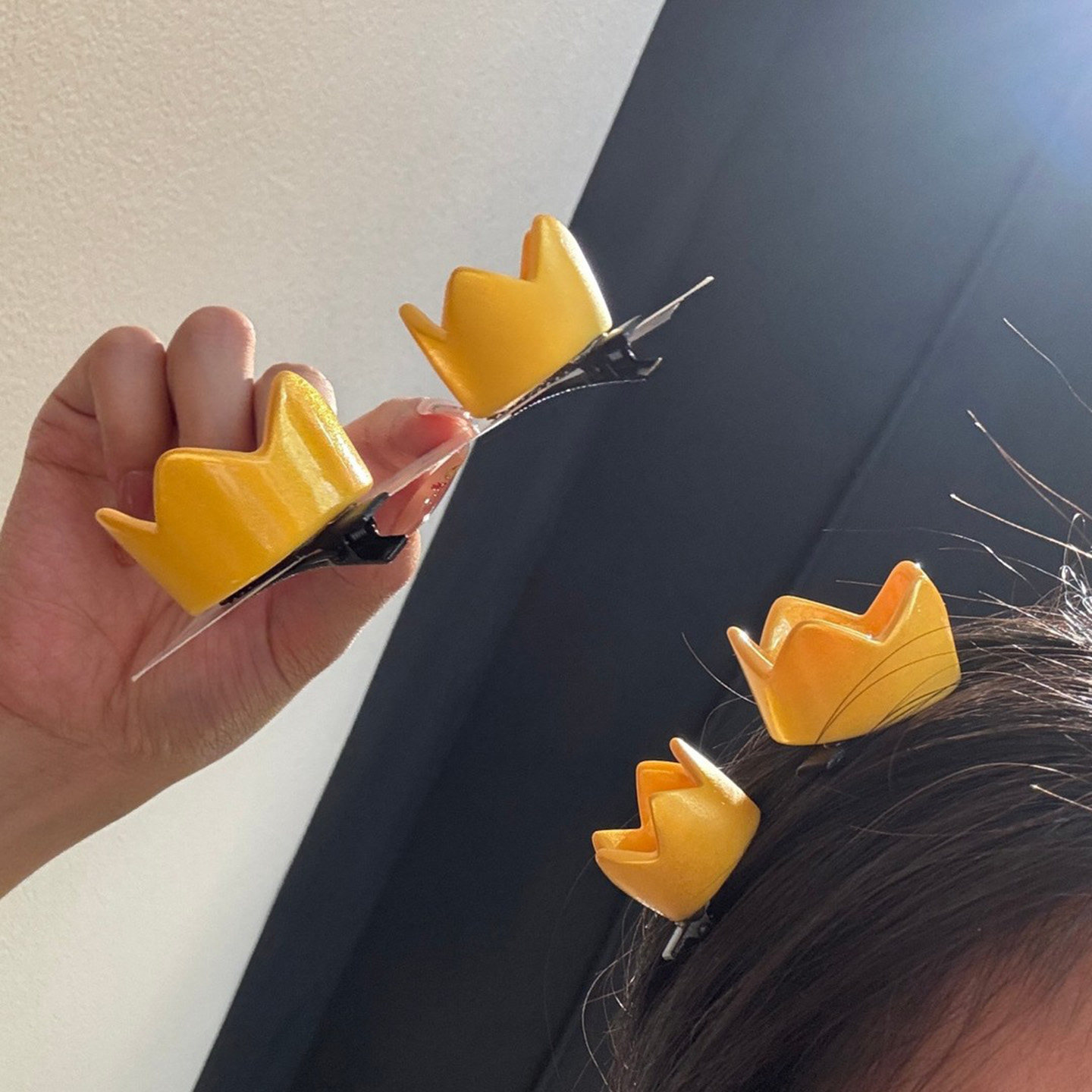可爱小皇冠鸭嘴夹王子皇冠发卡图片