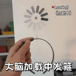 正在加载中宕机发箍可旋转搞笑发饰能转动的整蛊头箍搞怪发夹头饰