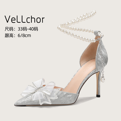 vellichor水晶婚鞋平时可穿