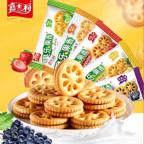 嘉士利果乐果香夹心饼干