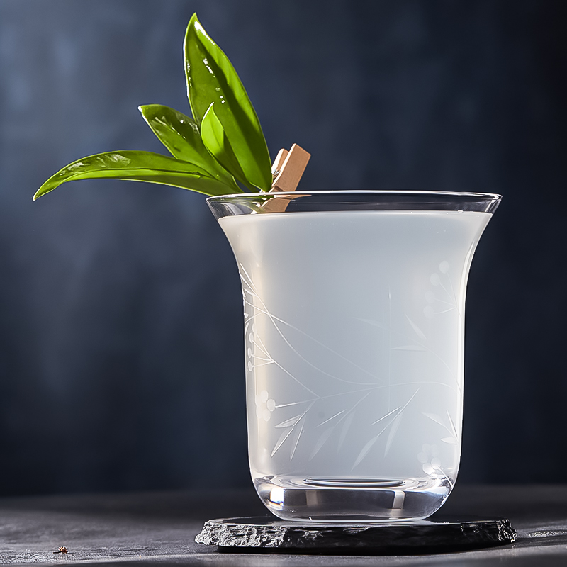 酒吧灵魂日式风手工刻花威士忌杯