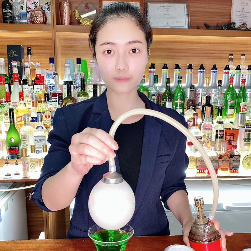 调酒师 酒吧泡泡鸡尾酒工具 分子烟熏套装 泡泡水制作核爆泡泡液