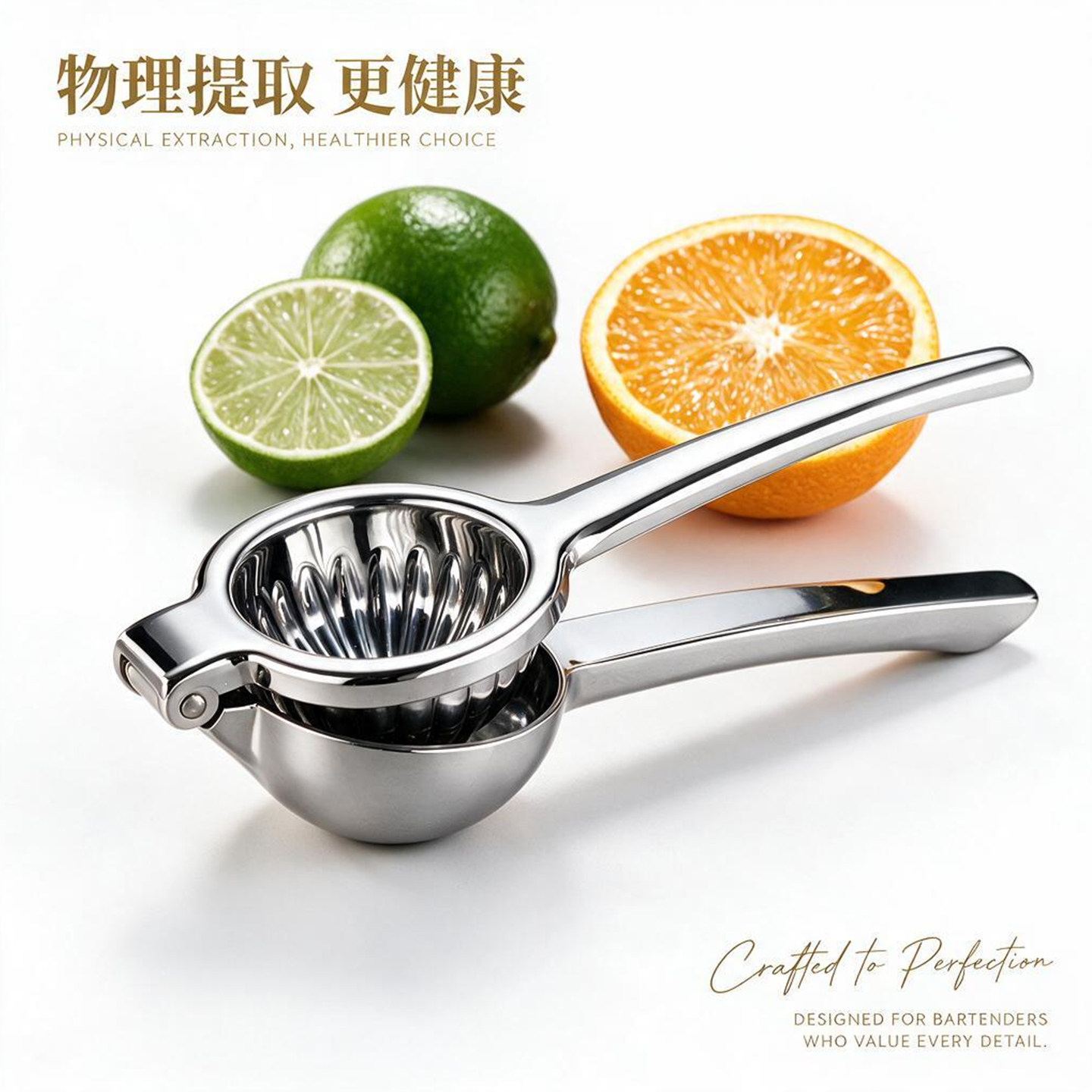 酒吧灵魂柠檬不锈钢工具榨汁器