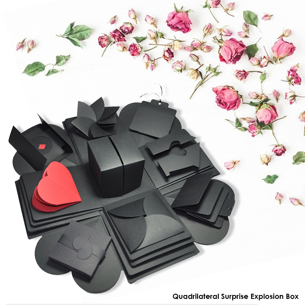 creative surprise explosion box diy handmade scrapbook photo