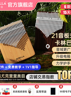歌芮拉卡林巴拇指琴正品21音女生初学者冷门小乐器手指钢琴指姆琴