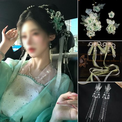 千香鞠婧祎同款碧瑶发饰蝴蝶发钗