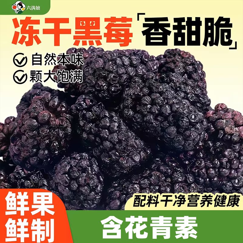 冻干黑莓莓果烘焙零食黑莓干冷冻果干商用零食
