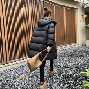 90白鸭绒羽绒服女2025冬季新款韩版宽松时尚中长款爆款加厚外套