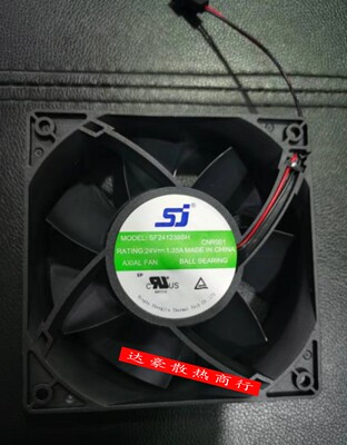 全新SJ SF241238BH/BU/BL 24V 1.35A/2.40A空压机变频器风扇12038