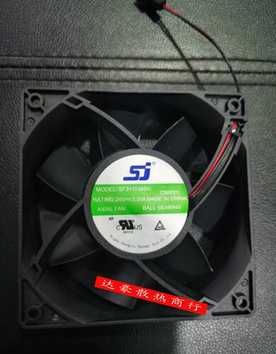 全新SJ SF241238BH/BU/BL 24V 1.35A/2.40A空压机变频器风扇12038
