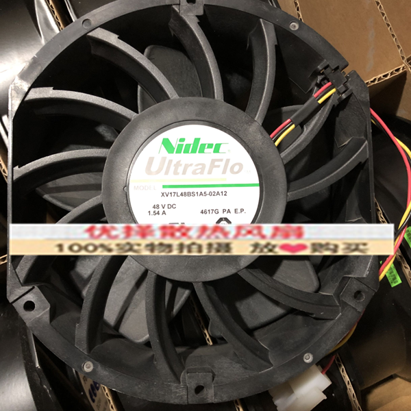 正品NIDEC XV17L48BS1A5-02A12/07 48V 1.54A大风量散热风扇17251