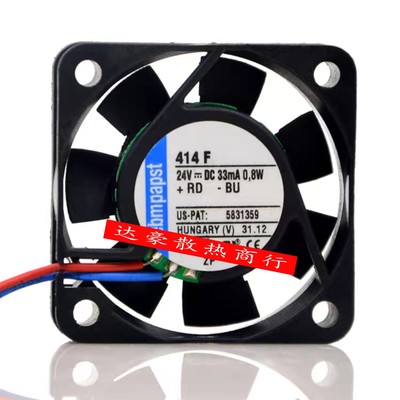 德国ebmpapst TYP 414F 414FH 24V 0.8W/0.9W 变频器散热风扇4010
