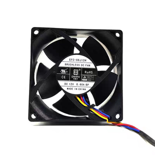 08J12H AR01 大风量 东维丰 散热风扇 0.60A EFC 12V DWPH 8cm