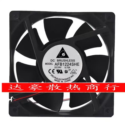 原装台达AFB1224HE/HHE/SHE/VHE/EHE/GHE 12038变频器散热风扇24V