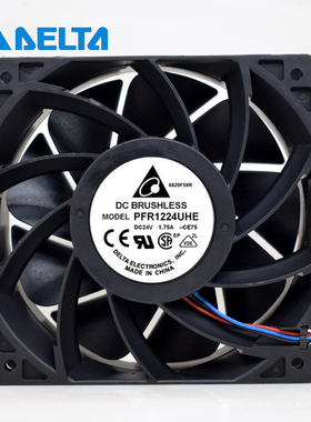 全新台达PFR1224UHE-CE75 12038 DC24V 1.75A 螺杆机暴力散热风扇