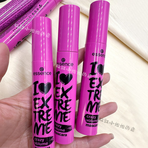 essence粉管黑色蓝色睫毛膏浓密