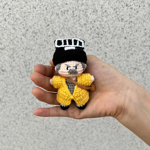 diy林正英材料包钩织挂件僵尸道长英叔公仔玩偶送朋友包包装饰挂