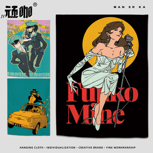 2026年新款挂布峰不二子鲁邦三世次元大介复古氛围感装饰