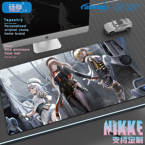 胜利女神NIKK鼠标垫电脑ipad游戏电竞键盘垫加厚桌垫锁边超大