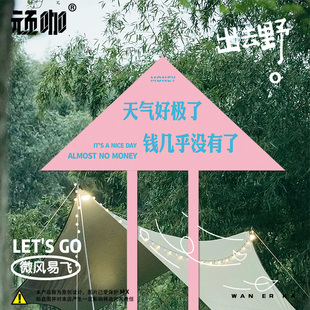 2025年新款 文字天气好几乎没有钱搞笑潍坊风筝大人专用 风筝个性