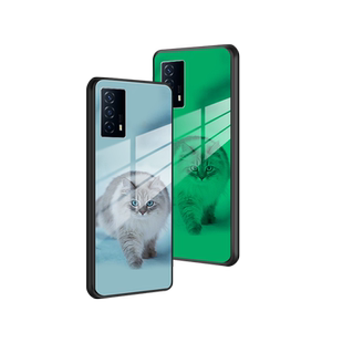 适用小米夜光玻璃红米来图定制note10手机壳pro照片男国际版女note9钢化note8软边note7女神note5个性创意潮