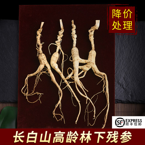 长白山林下参残支野山参泡酒打粉