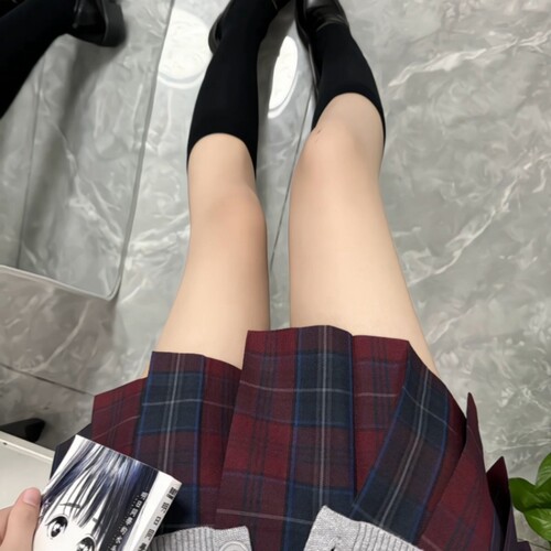 水蓝色正版日系jk制服裙校供感