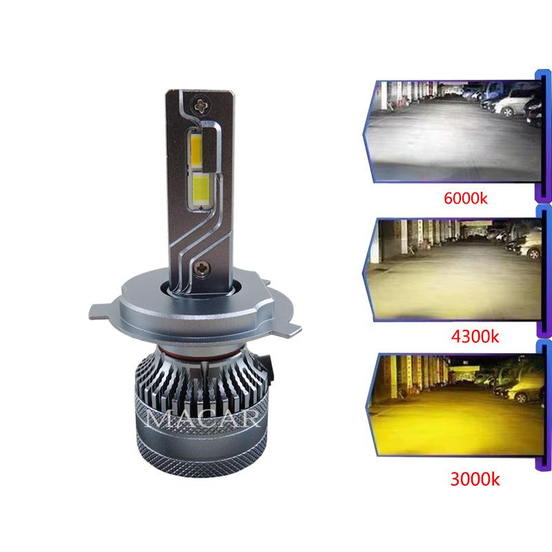 工厂直销超亮聚光T35三色汽车led灯泡H1190059006改装汽车led大灯