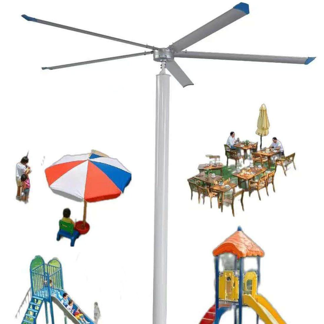 立柆式永磁工业大风扇直径3.5米工业大吊扇户外立柱式工业风扇