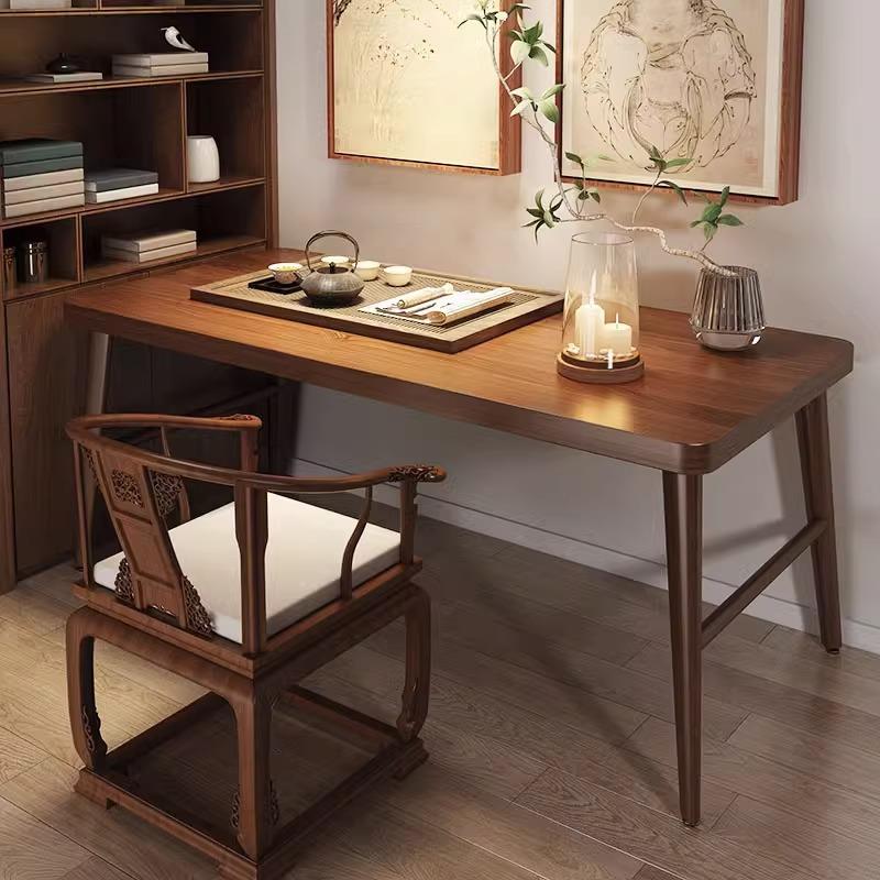 书法桌实木书桌新中式毛笔书画专用桌案台办公书房书桌简易国学桌