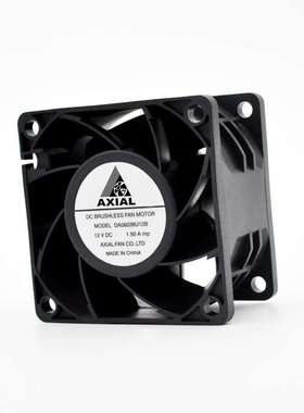 Axial12v24v6038直流增压散热风扇可替Nidec60x60x38mm双滚珠风扇