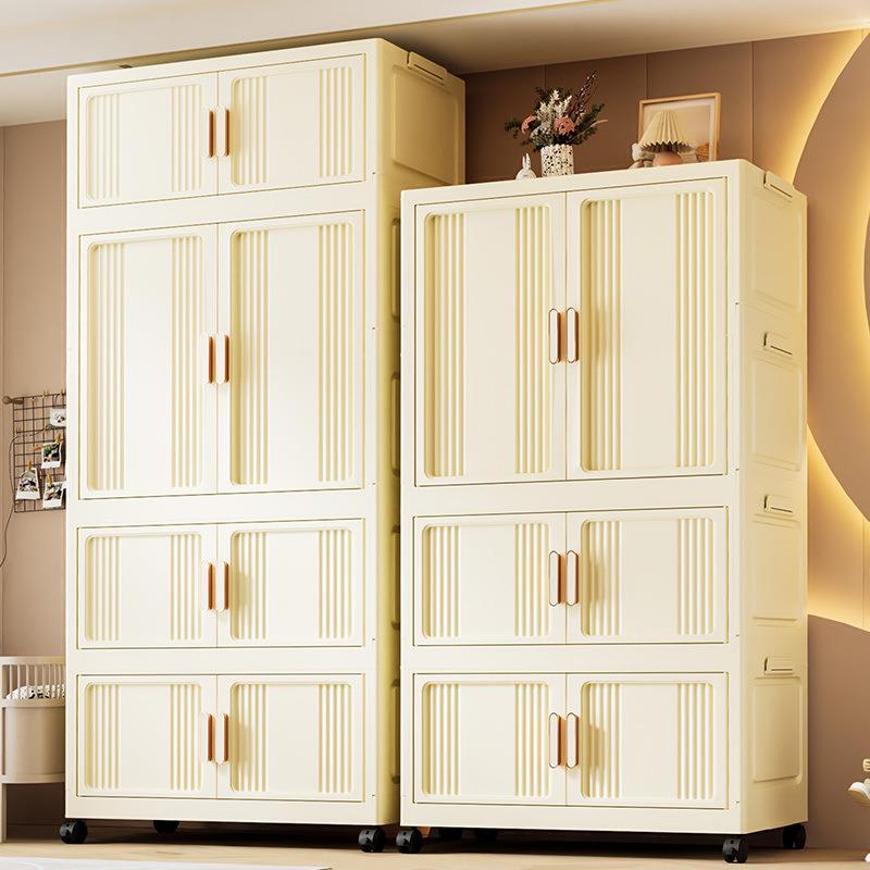 简易衣柜家用卧室免安装儿童衣橱宝宝衣柜可折叠衣服被子储物柜子