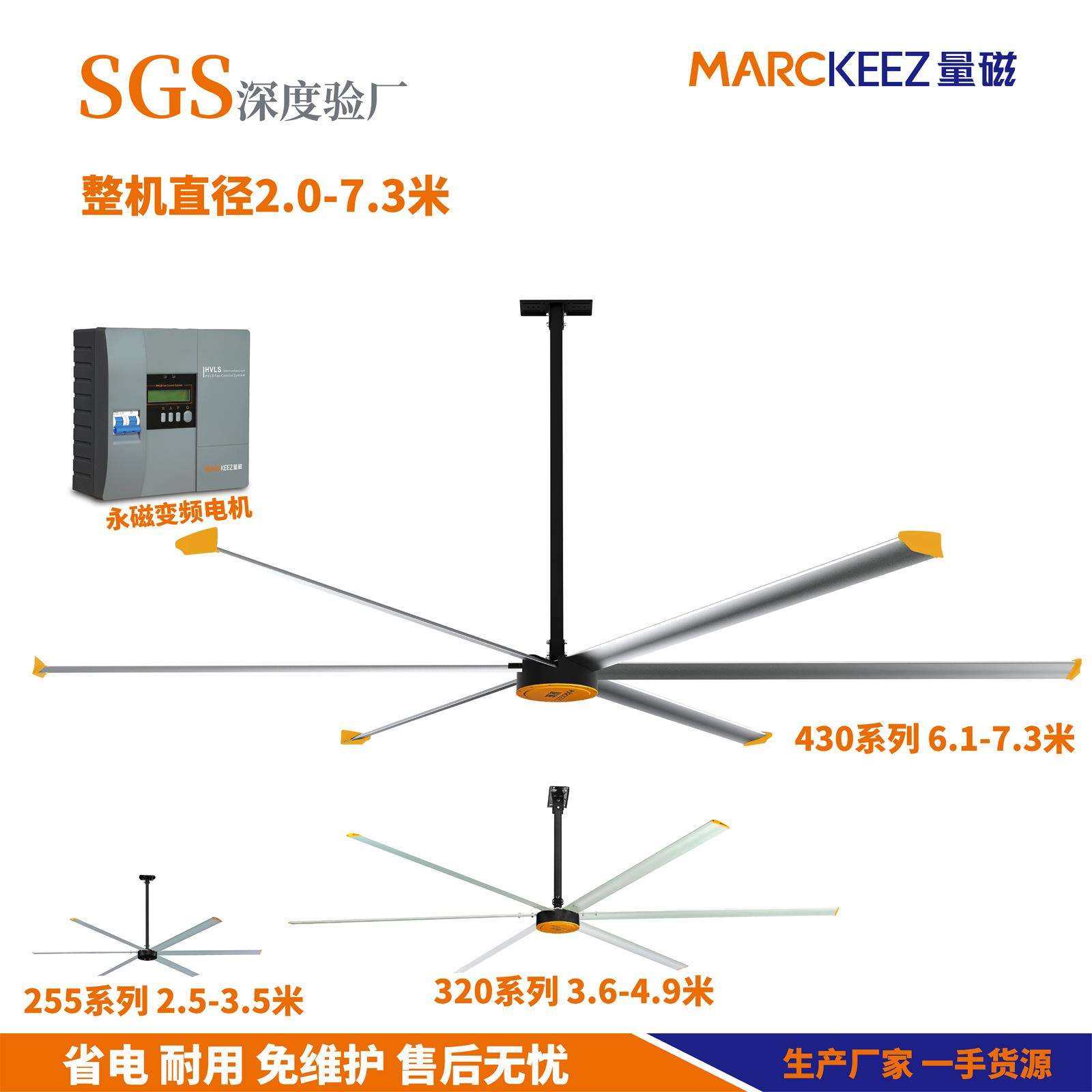 20247.3米工业大吊扇仓库排风降温大型厂房车间学校大风扇
